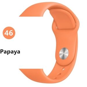 NEW Papaya Silicone Band For Apple Watch